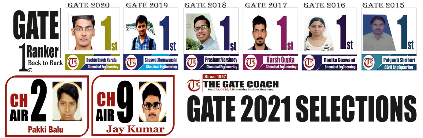 GATE Chemical Engineering Coaching in Delhi, GATE Chemical Engineering Coaching in India, GATE Chemical Engineering Best Coaching Delhi
